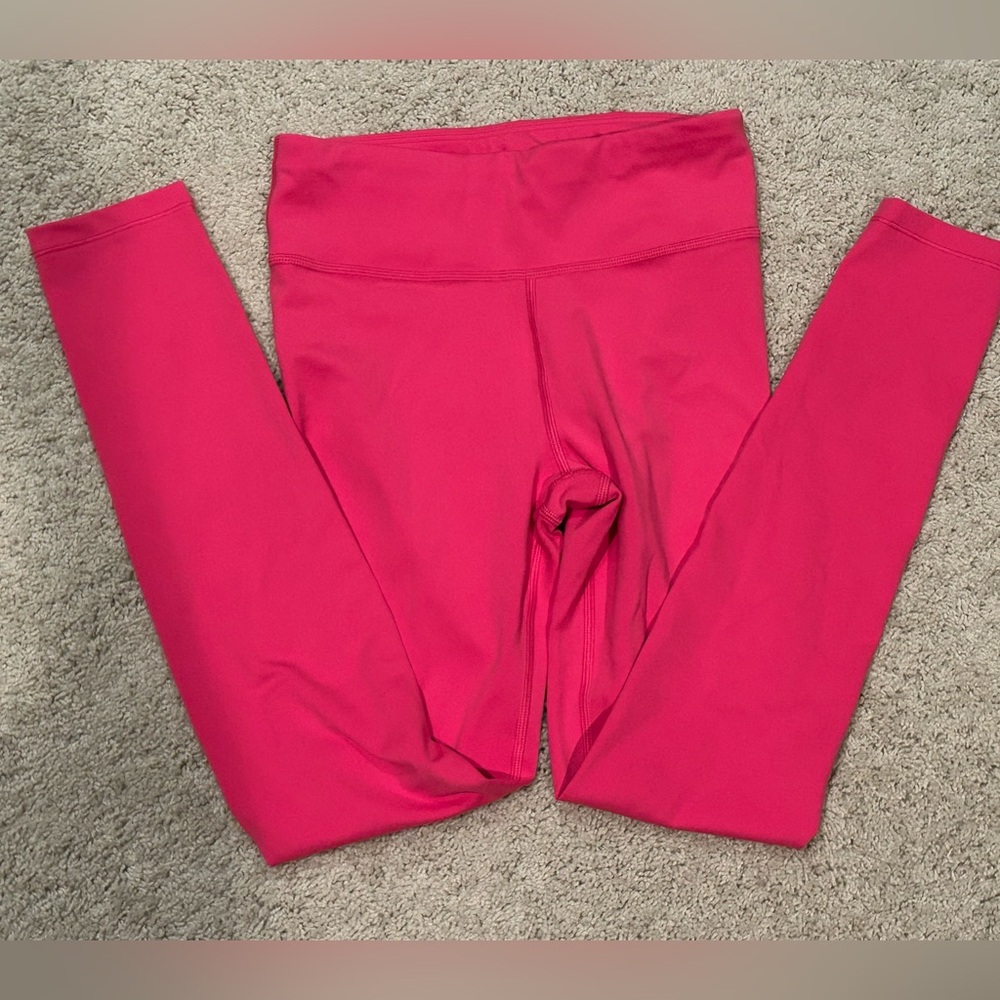 Athleta Girl High Rise Hot Pink Chit Chat Tight Legging Sz L